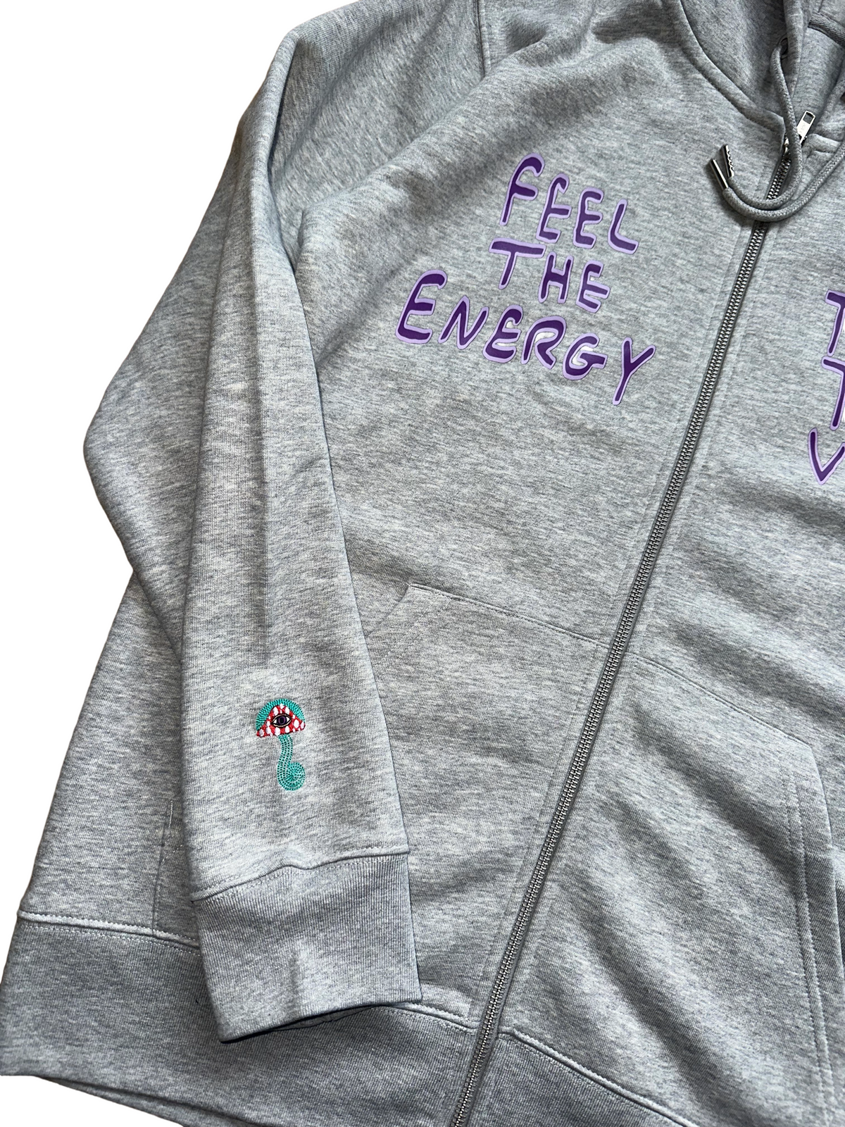 Feel That Energy Trust That Vibe. Premium Zip Hoody.